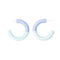 TWO TONE HOOPS FADED PERIWINKLE